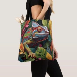 Lizard Leaves & Kleur Tote Bag