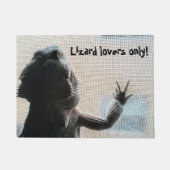 Lizard liefhebbers only Cute Beared Dragon Afbeeld Deurmat (Voorkant)