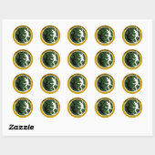 Lizard liefhebbers ontwerp ronde sticker (Vel)