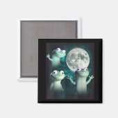 Lizard Lizard Funny Lizard Moon Trending Me Magneet (Voorkant / Achterkant)