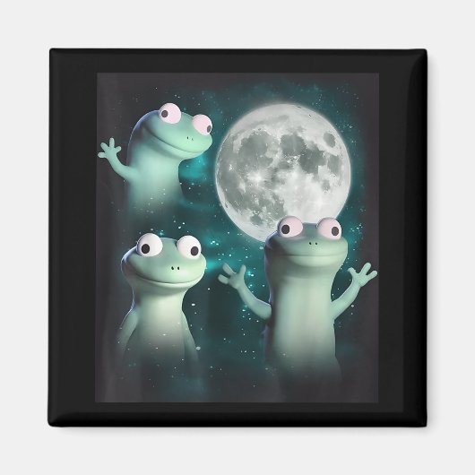 Lizard Lizard Funny Lizard Moon Trending Me Magneet (Voorkant)
