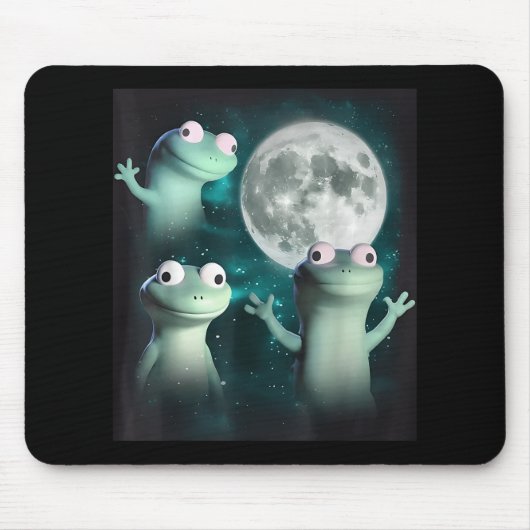 Lizard Lizard Funny Lizard Moon Trending Me Muismat (Voorkant)