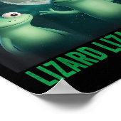Lizard Lizard Funny Lizard Moon Trending Me Poster (Hoek)