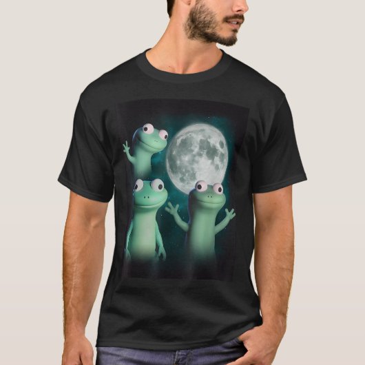 Lizard Lizard Funny Lizard Moon Trending Me T-shirt (Voorkant)