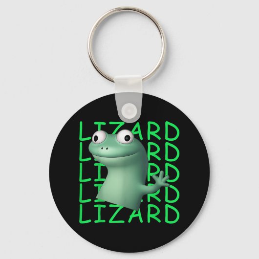 Lizard Lizard Funny Meme _1 Sleutelhanger (Voorkant)