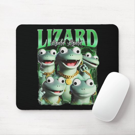 Lizard Lizard Funny Meme Lizard Bootleg Wei Muismat (Met muis)