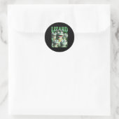 Lizard Lizard Funny Meme Lizard Bootleg Wei Ronde Sticker (Tas)