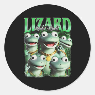 Lizard Lizard Funny Meme Lizard Bootleg Wei Ronde Sticker