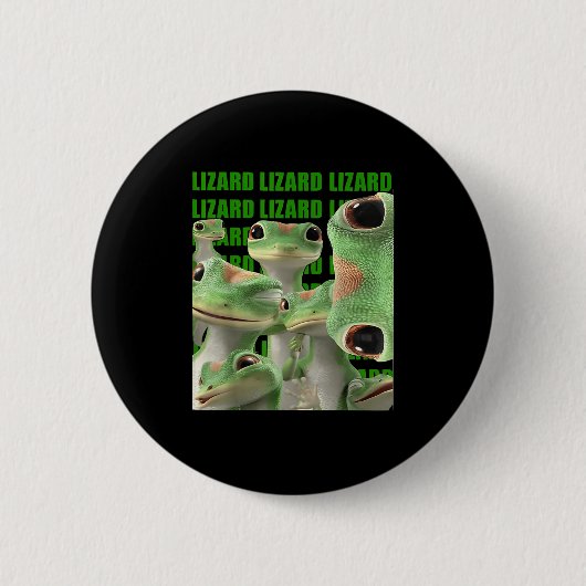 Lizard Lizard Funny Meme Ronde Button 5,7 Cm (Voorkant)