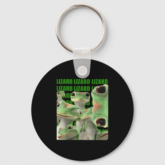 Lizard Lizard Funny Meme Sleutelhanger (Voorkant)