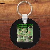 Lizard Lizard Funny Meme Sleutelhanger (Voorkant)