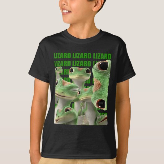 Lizard Lizard Funny Meme T-shirt (Voorkant)