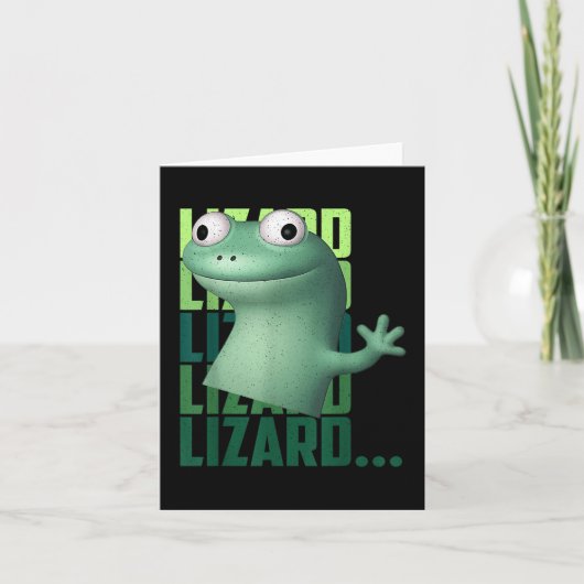 Lizard Lizard Funny Meme T-shirt_2.png Kaart (Voorkant)