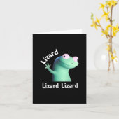 Lizard Lizard Funny Meme T-shirt.png Kaart (Gele Bloem)