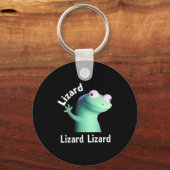 Lizard Lizard Funny Meme T-shirt.png Sleutelhanger (Voorkant)