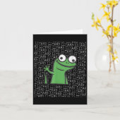 Lizard Lizard Funny Weirdcore Animal Meme G Kaart (Gele Bloem)