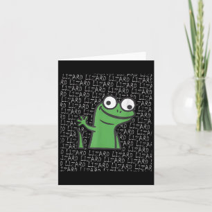 Lizard Lizard Funny Weirdcore Animal Meme G Kaart