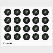 Lizard Lizard Funny Weirdcore Animal Meme G Ronde Sticker (Vel)