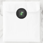 Lizard Lizard Funny Weirdcore Animal Meme G Ronde Sticker (Tas)