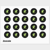 Lizard Lizard Funny Weirdcore Animal Meme G Ronde Sticker (Vel)