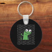 Lizard Lizard Funny Weirdcore Animal Meme G Sleutelhanger (Voorkant)