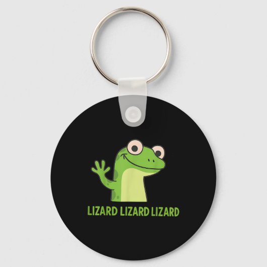 Lizard Lizard Funny Weirdcore Animal Meme G Sleutelhanger (Voorkant)