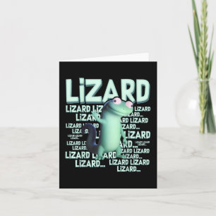 Lizard Lizard Funny Weirdcore Meme Viral Tr Kaart