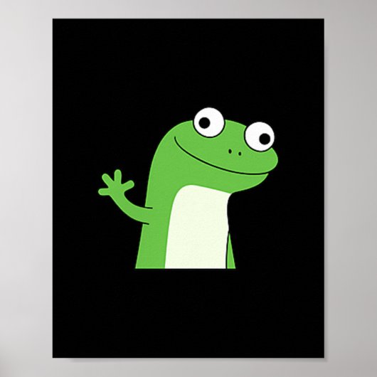 Lizard Lizard Funny Weirdcore Meme Viral Tr Poster (Voorkant)