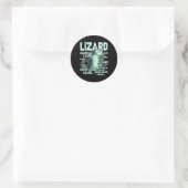 Lizard Lizard Funny Weirdcore Meme Viral Tr Ronde Sticker (Tas)