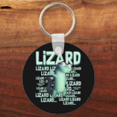 Lizard Lizard Funny Weirdcore Meme Viral Tr Sleutelhanger (Voorkant)
