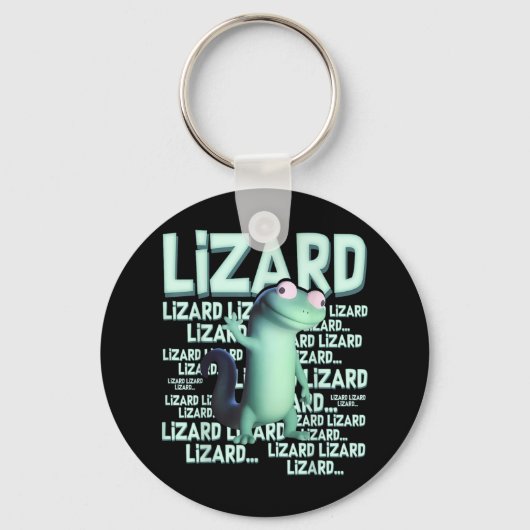 Lizard Lizard Funny Weirdcore Meme Viral Tr Sleutelhanger (Voorkant)