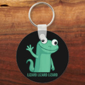 Lizard Lizard Lizard Funny Meme Mannen Vrouwen Sleutelhanger (Voorkant)