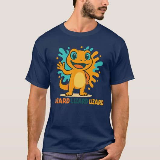 Lizard Lizard Lizard Meme schattig T-shirt (Voorkant)