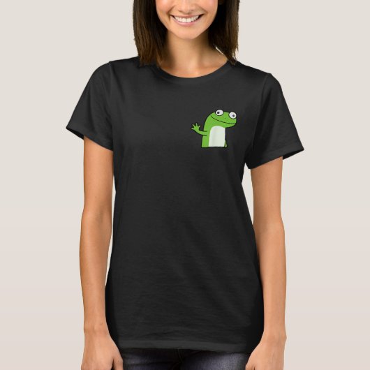 Lizard Lizard Meme Funny Weirdcore Y2K T-shirt (Voorkant)