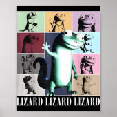 Lizard Lizard Meme Grappig Poster (Voorkant)