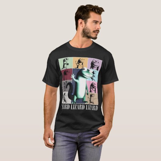 Lizard Lizard Meme Grappig T-shirt (Voorkant volledig)