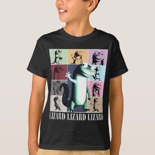 Lizard Lizard Meme Grappig T-shirt (Voorkant)