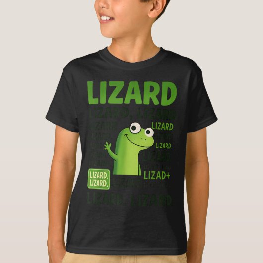 Lizard Lizard Shirt Funny Weirdcore Animal (Voorkant)