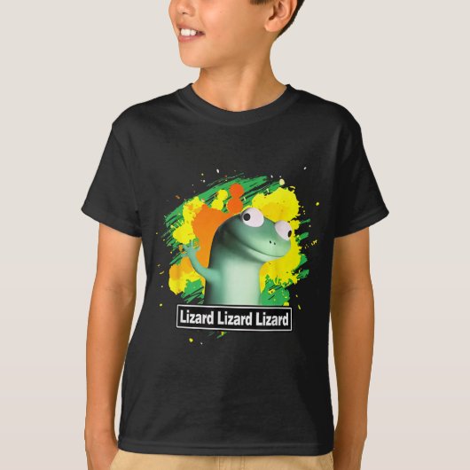 Lizard Lizard Shirt Funny Weirdcore Animal (Voorkant)