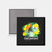 Lizard Lizard Shirt Funny Weirdcore Animal Magneet (Voorkant / Achterkant)