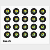Lizard Lizard Shirt Funny Weirdcore Animal Ronde Sticker (Vel)