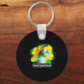 Lizard Lizard Shirt Funny Weirdcore Animal Sleutelhanger (Voorkant)