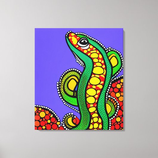 Lizard Love Canvas Afdruk (Voorkant)