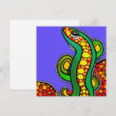 Lizard Love Feestdagenkaart (Voorkant / Achterkant)