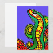 Lizard Love Feestdagenkaart (Voorkant / Achterkant)