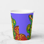 Lizard Love Papieren Bekers (Achterkant)