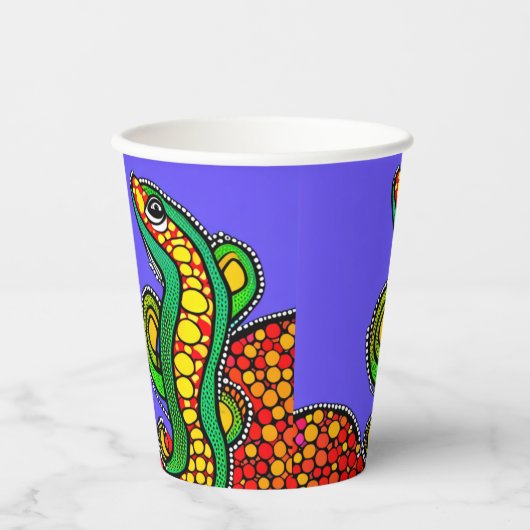 Lizard Love Papieren Bekers (Voorkant)