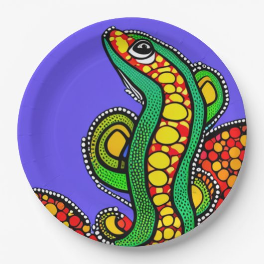 Lizard Love Papieren Bordje (Voorkant)