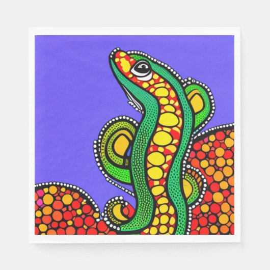 Lizard Love Servet (Voorkant)