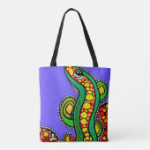 Lizard Love Tote Bag (Achterkant)